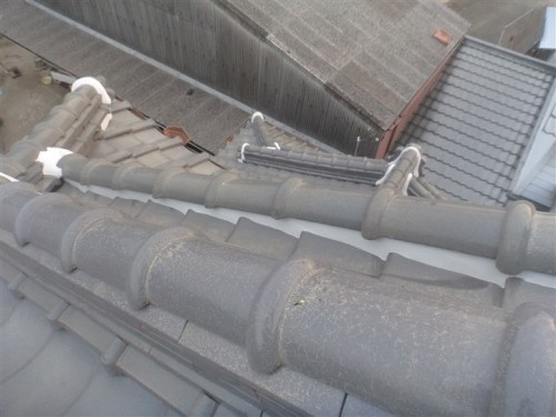 筑紫野市で屋根工事(漆喰工事)