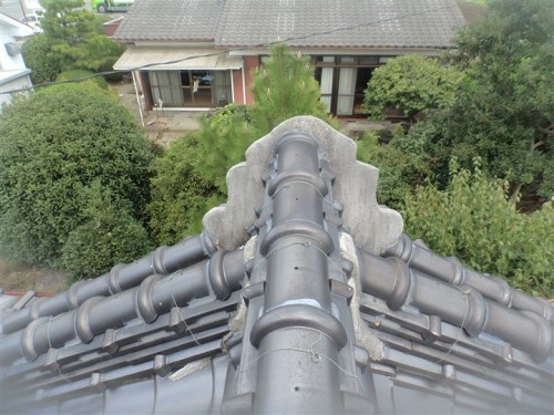 鬼の姿巻き（漆喰工事）