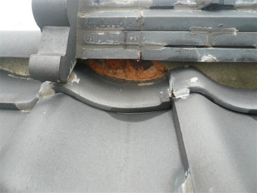 太宰府市　屋根工事（漆喰工事）