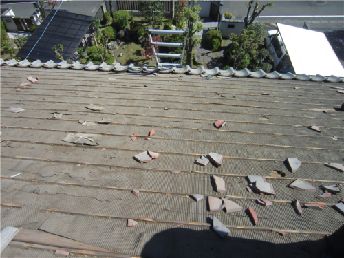 太宰府市　K低様　ルーフィング張り及び棟の取り直し②