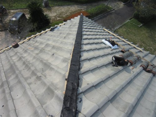 太宰府市　ルーフィング張替え及び棟取り直し⑤