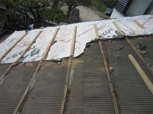 太宰府市　ルーフィング張替え及び棟取り直し⑦